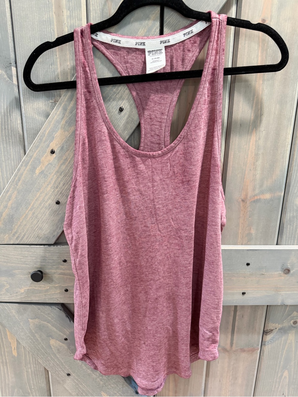 PINK Victoria’s Secret Women’s M Mauve Racerback Tank Top Sleepwear Lounge